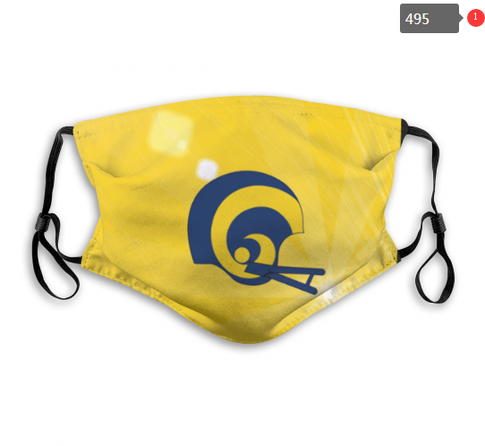 NFL Los Angeles Rams #7 Dust mask with filter->nfl dust mask->Sports Accessory